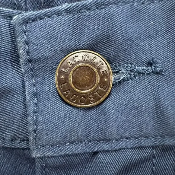 Lacoste Men's 40 x 32 Blue Chino Pants‎ Slim Fit Casual Comfortable Preppy EUC - Picture 4 of 7